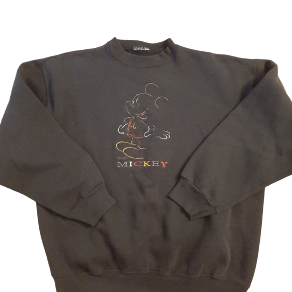 Vintage Disney Mickey Black Crewneck - Picture 2 of 4